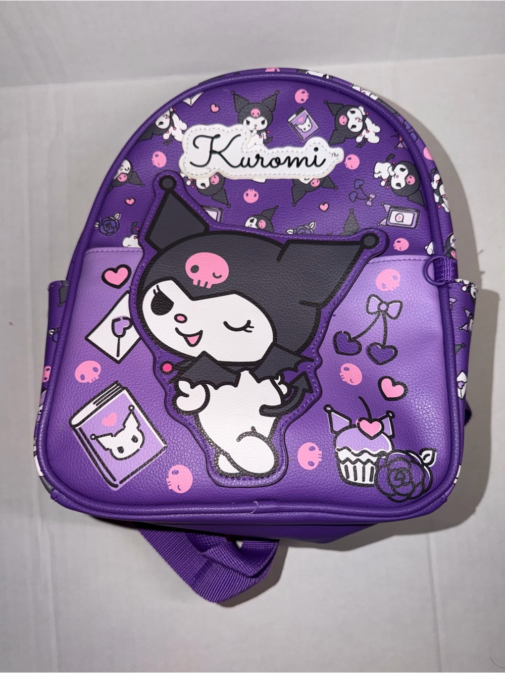 Kuromi Purple Kids Backpack - Cute Character Mini Bag